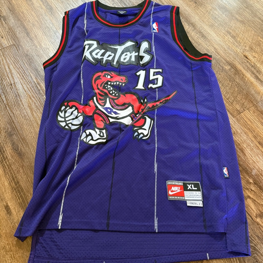 New Mitchell & Ness Men’s Toronto Raptors Vince Carter #15 Purple Jersey Size XL